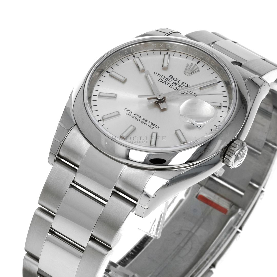 rolex 126200 silver